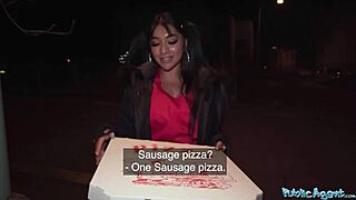 damn that sexy asian babe's huge tits and ass got picked up public by his smooth talk 🔥🍑💋