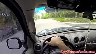 A busty babe gets pulled into a hotel for raw pounding