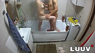 omg foxy and esteban are filming their steamy shower debut for luuv reality show, so hot! 💦🚿