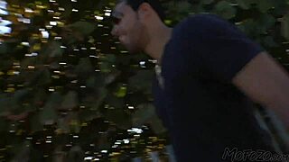 19 year old model daddy's cumshot facial explodes on her huge tits!