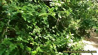 Ms Paris Fucks Voyeurs Spying Her Shaved Pussy Park Doggy Cumshot Close Up