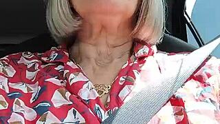 wanna see this housewife ride with tits flashing out?