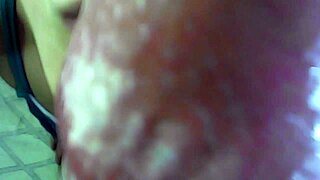 mature stepmom sneaks my throbbing cock for secret blowjob creampie