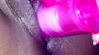 Ex Ebony Girlfriend Vibes Pussy Then Deepthroats My Cock