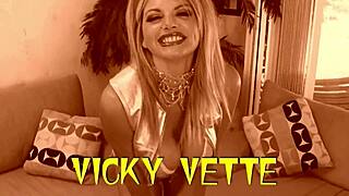 vicky vette's amazing pussy and ass take double penetration in wild threesome