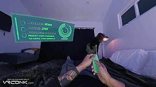 vr conk redhead kim deep sucks huge cock in kim possible cosplay parody pt 1