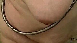 Curvy BBW wife soaps big ass and natural tits in steamy shower