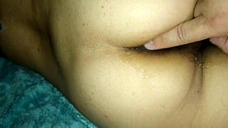 roommate fingers latina wife's ass and pussy in dorm until she squirts pov