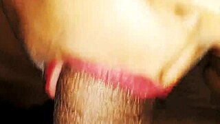 Sexy Mexican babe sneaks in to suck cock and swallow lip cream