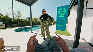 vr conk redhead kim deep sucks huge cock in kim possible cosplay parody pt 1