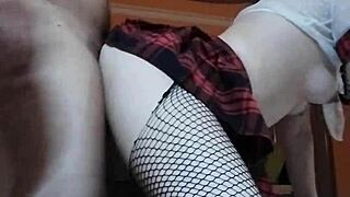 amateur teen prostitute's tight ass and pussy pounded hard