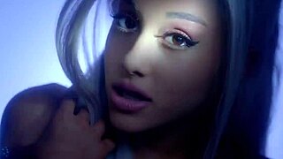 ARIANA GRANDE'S TINY TONGUE FOCUSES ON YOUR COCK PETITE CELEB STYLE??