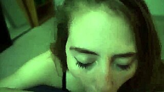 playful girl sucks my di-dick so good i cum on her face ugh