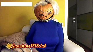 happy halloween pervs catch big boobs pumpkin cosplay cam fun 10/31