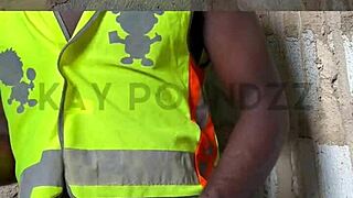 Crazy huge cock public jerk off with intense moans and massive cumshot 💦😩