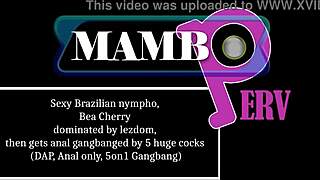 sexy brazilian nympho bea cherry ripped clothes dominated lezdom anal gangbang 5 huge cocks dap dry