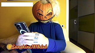 happy halloween pervs catch big boobs pumpkin cosplay cam fun 10/31