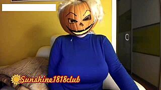 happy halloween pervs catch big boobs pumpkin cosplay cam fun 10/31