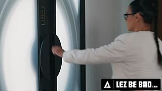 naughty pawg intern nicole aria drilled raw by femdom boss milf dana vespoli