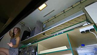 One day this hot stupid blonde bitch gonna spot my hidden cam while fingering her shaved wet pussy...