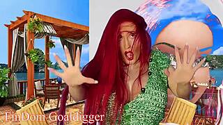 goddess commands you lose control jerking to her massive tits in costume