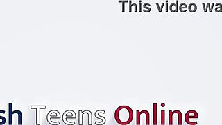 Gorgeous British teen in lingerie fucks neighbor's big black cock hard