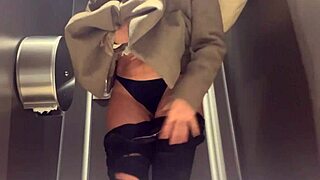 HIDDEN CAMERA CAPTURES EVERY DETAIL OF GIRL PEEING IN PUBLIC TOILET SHAVED PUSSY AND TIGHT ASSHOLE EXPOSED