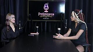 Naomi Campos Sheer Red Lingerie Lesbian Brazilian Swingers Compilation