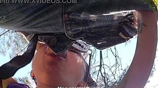 Backstage Cameraman Gets Surprise Deepthroat Blowjob Cumshot Facial