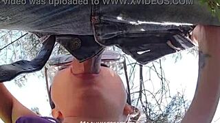 Backstage Cameraman Gets Surprise Deepthroat Blowjob Cumshot Facial