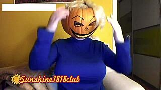 happy halloween pervs catch big boobs pumpkin cosplay cam fun 10/31