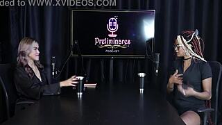 Naomi Campos Sheer Red Lingerie Lesbian Brazilian Swingers Compilation