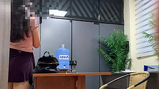 nimfomana secretary bent over desk doggystyle fucked by boss to screaming orgasm