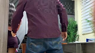 nimfomana secretary bent over desk doggystyle fucked by boss to screaming orgasm