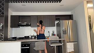 damn that gym girl's juicy latina ass takes my huge cock pounding rough an' she squirts everywhere!!