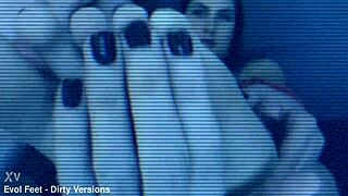 Wanna feel this hot foot fetish bondage session get real dirty?