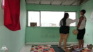 la puta de mi pr m helped with cardio by eating and fucking her huge ass