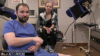 doctor blasts petite ava siren's big ass with cum tramp stamp backstage hospital fetish