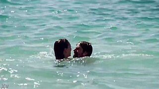 regina blandón flashes tits in bikini from 2019 mexican film