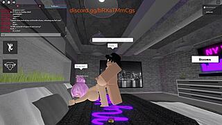 Roblox teacher spreads legs for horny virgin student's first fuck