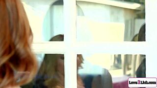 i love watching this tall babe slurp her boyfriend's stepmom's smooth pussy so hot