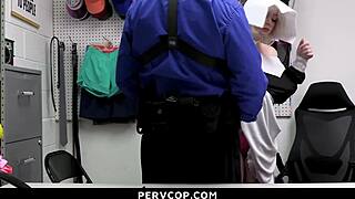 Officer, can't I just blow you instead of paying for shoplifting? she begs bent over.