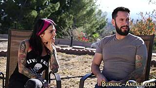 alt tattoo emo goth whore gets railed hard in group blowbang facial fetish threesome punk style