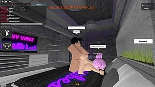 Roblox teacher spreads legs for horny virgin student's first fuck