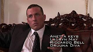 dirty hungarian secretary slurps cocks then rides in mmf office threesome