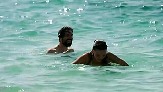 regina blandón flashes tits in bikini from 2019 mexican film