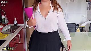 Blonde schoolgirl's huge ass pounded doggystyle by math professor