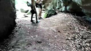 Ladyboy shemale strokes solo in sexy lingerie showing off tight body and cock