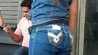 Two Juicy Asses Caught Spying in Strawberry Center!