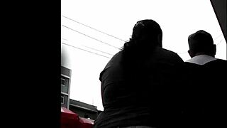 peruvian woman shops for groceries casually